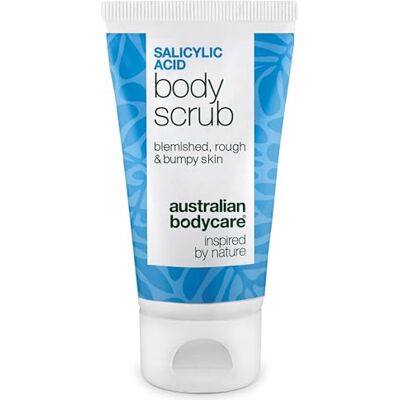 Australian Bodycare Lichaamscrub met salicylzuur voor puistjes op lichaam, rug, borst en billen, anti-onvolkomenheden en vergrote poriën, met salicylzuur en glycolzuur, 50 ml Australian Bodycare Lichaamscrub met salicylzuur voor puistjes op lichaam, rug, borst en billen, anti-onvolkomenheden en vergrote poriën, met salicylzuur en glycolzuur, 50 ml