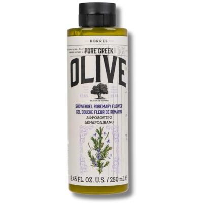 KORRES Olive Rosemary Flower Douchegel voor vrouwen en mannen, behoudt het vocht van de huid en reinigt zacht, met extra vierge olijfolie, dermatologisch getest en veganistisch, 250 ml KORRES Olive Rosemary Flower Douchegel voor vrouwen en mannen, behoudt het vocht van de huid en reinigt zacht, met extra vierge olijfolie, dermatologisch getest en veganistisch, 250 ml