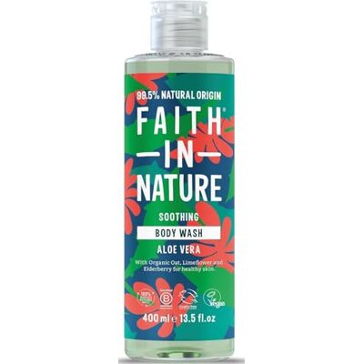 FAITH IN NATURE Natuurlijke douchegel en bad, aloë vera, verjongend, veganistisch en diervriendelijk, zonder parabenen en SLS, 400 ml FAITH IN NATURE Natuurlijke douchegel en bad, aloë vera, verjongend, veganistisch en diervriendelijk, zonder parabenen en SLS, 400 ml