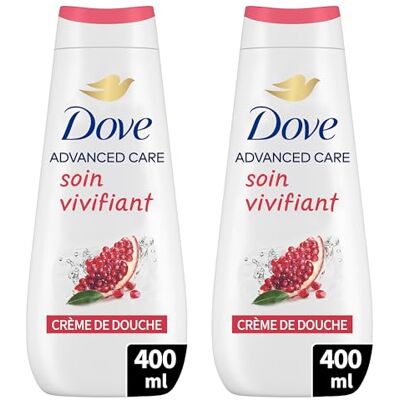 Dove Anti-stress douchegel granaatappel & hibiscus 0% sulfaat 2 x 400 ml Dove Anti-stress douchegel granaatappel & hibiscus 0% sulfaat 2 x 400 ml
