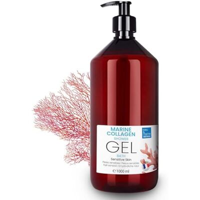 bleu & marine Bretania Triple Action Collageen Douchegel: Gezicht, Lichaam en Haarreiniger. Verstevigend en anti-aging effect. Verzorging voor atopische, gevoelige en droge huid 1000 ml bleu & marine Bretania Triple Action Collageen Douchegel: Gezicht, Lichaam en Haarreiniger. Verstevigend en anti-aging effect. Verzorging voor atopische, gevoelige en droge huid 1000 ml