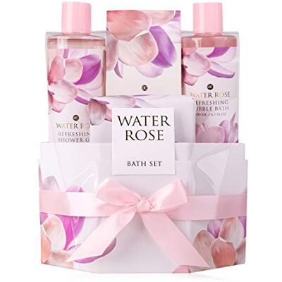 accentra , Water Rose cadeauset voor vrouwen, moeders en dames, cocooning set voor lichaamsverzorging met rustgevende geur Water Rose accentra , Water Rose cadeauset voor vrouwen, moeders en dames, cocooning set voor lichaamsverzorging met rustgevende geur Water Rose