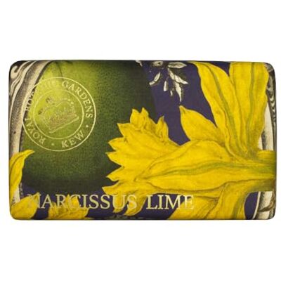 The English Soap Company Royal Botanical Gardens, Kew Narcissus Lime Luxury Shea Butter Soap 240 g The English Soap Company Royal Botanical Gardens, Kew Narcissus Lime Luxury Shea Butter Soap 240 g