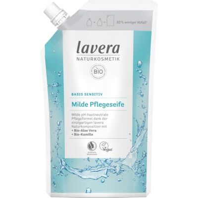 lavera Basis Sensitive navulverpakking voor milde zeep (500 ml) lavera Basis Sensitive navulverpakking voor milde zeep (500 ml)