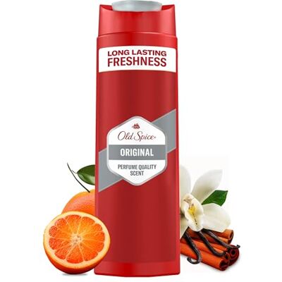 Old Spice 3-in-1 douchegel en shampoo voor mannen, 400 ml, frisse en langdurige geur in geurkwaliteit, voor haar en gezicht Old Spice 3-in-1 douchegel en shampoo voor mannen, 400 ml, frisse en langdurige geur in geurkwaliteit, voor haar en gezicht