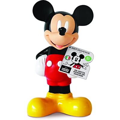 Naturaverde Kids Disney Mickey Mouse 3D douchegel voor kinderen, Mickey Mouse, douchezeep voor het lichaam, hygiëneproducten voor kinderen, met extracten van calendula en biologische kamille, 200 ml Naturaverde Kids Disney Mickey Mouse 3D douchegel voor kinderen, Mickey Mouse, douchezeep voor het lichaam, hygiëneproducten voor kinderen, met extracten van calendula en biologische kamille, 200 ml