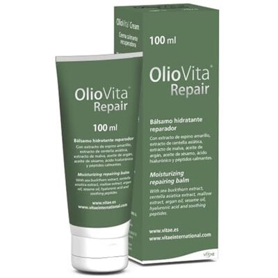 Vitae Oliovita Repair vochtinbrengende balsem, hydraterende, herstellende en genezende werking, extreem droge huid, atopische huid, 100 ml Vitae Oliovita Repair vochtinbrengende balsem, hydraterende, herstellende en genezende werking, extreem droge huid, atopische huid, 100 ml