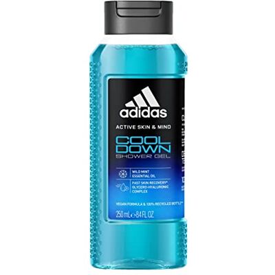 adidas Active Skin & Mind, Cool Down Shower Douchegel voor heren, 250 ml adidas Active Skin & Mind, Cool Down Shower Douchegel voor heren, 250 ml