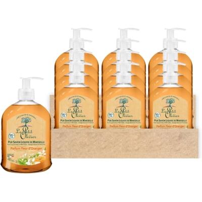 Le Petit Olivier Set van 12 – pure vloeibare zeep van Marseille – geur oranjebloesem uit de regio de vet – reinigt de huid zacht – 95% natuurlijke oorsprong – gemaakt in Frankrijk – 300 ml Le Petit Olivier Set van 12 – pure vloeibare zeep van Marseille – geur oranjebloesem uit de regio de vet – reinigt de huid zacht – 95% natuurlijke oorsprong – gemaakt in Frankrijk – 300 ml
