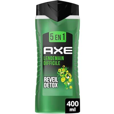 AXE 5-in-1 douchegel voor heren 24 uur hydraterend 87% ingrediënten van natuurlijke oorsprong citrusgeur 400 ml AXE 5-in-1 douchegel voor heren 24 uur hydraterend 87% ingrediënten van natuurlijke oorsprong citrusgeur 400 ml