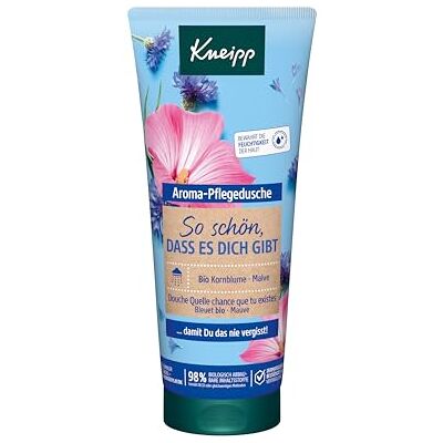 Kneipp Aroma verzorgende douchegel So schön dass es Dich gibt douchegel met natuurlijke extracten van korenbloem, mauve en natuurlijke verzorgingsolie, zacht en soepel huidgevoel, 200 ml Kneipp Aroma verzorgende douchegel So schön dass es Dich gibt douchegel met natuurlijke extracten van korenbloem, mauve en natuurlijke verzorgingsolie, zacht en soepel huidgevoel, 200 ml