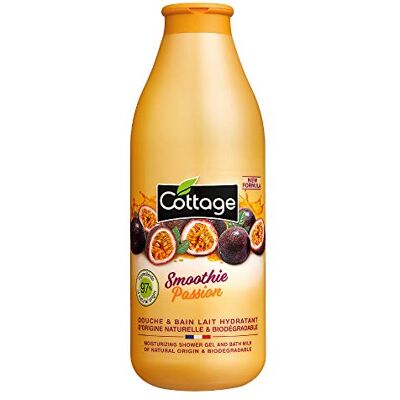 Cottage Douche/bad, hydraterende melk, smoothie passie, 97% ingrediënten van natuurlijke oorsprong, 1 stuk Cottage Douche/bad, hydraterende melk, smoothie passie, 97% ingrediënten van natuurlijke oorsprong, 1 stuk