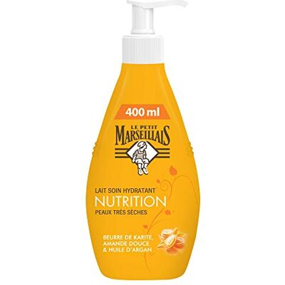 Le Petit Marseillais Lichaamsmelk, hydraterend, met sheaboter, amandel- en arganolie, voor een zeer droge huid, 400 ml Le Petit Marseillais Lichaamsmelk, hydraterend, met sheaboter, amandel- en arganolie, voor een zeer droge huid, 400 ml