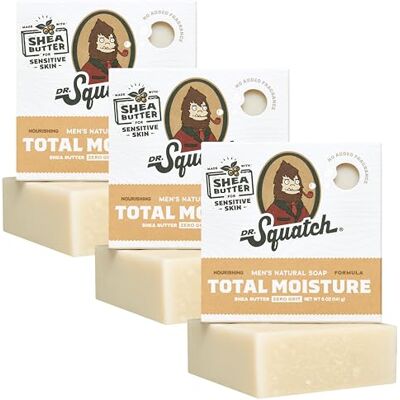 Dr. Squatch 3 stuks natuurlijke zeep voor mannen gemaakt van natuurlijke oliën 3 stuks koudproceszeep met harsvrije chemicaliën Moisturizing Unscented with Shea Dr. Squatch 3 stuks natuurlijke zeep voor mannen gemaakt van natuurlijke oliën 3 stuks koudproceszeep met harsvrije chemicaliën Moisturizing Unscented with Shea