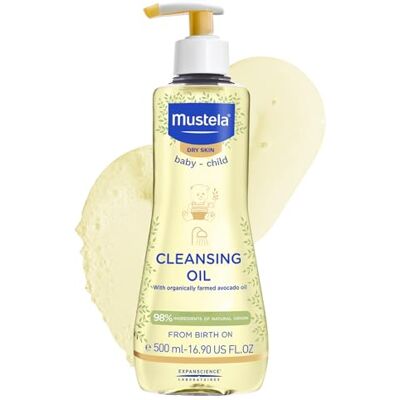 Mustela Wasolie voor baby's, voedende droge huid, 500 ml Mustela Wasolie voor baby's, voedende droge huid, 500 ml