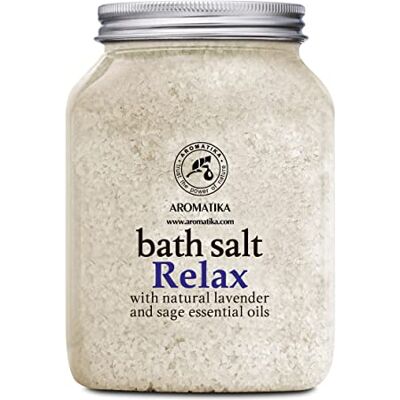 Trust Ontspannend badzout 1300 g – zeezout met natuurlijke essentiële lavendel – beste voor een goede slaap – stressverlichting – schoonheid – bad – lichaamsverzorging – badzout Trust Ontspannend badzout 1300 g – zeezout met natuurlijke essentiële lavendel – beste voor een goede slaap – stressverlichting – schoonheid – bad – lichaamsverzorging – badzout