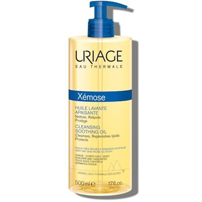 Uriage Xemose Kalmerende douche-olie voor de droge, atopische huid, kalmeert. Licht schuimende en voedende gelolie, gezicht en lichaam, zonder parfum en zeep, pH-waarde Uriage Xemose Kalmerende douche-olie voor de droge, atopische huid, kalmeert. Licht schuimende en voedende gelolie, gezicht en lichaam, zonder parfum en zeep, pH-waarde