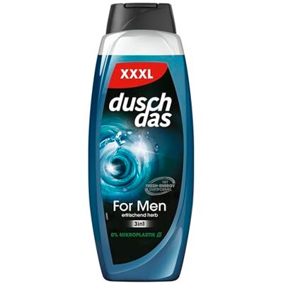 Duschdas 3-in-1 douchegel en shampoo voor heren XXXL met Fresh Energy geurformule voor een verfrissend begin van de dag, 675 ml Duschdas 3-in-1 douchegel en shampoo voor heren XXXL met Fresh Energy geurformule voor een verfrissend begin van de dag, 675 ml