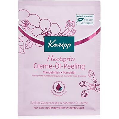 Kneipp 12 x 40 ml huidvriendelijke amandelolie scrub combinatie van fijne suikerkristallen en rijke amandelolie crème voor een gladdere huid en Kneipp 12 x 40 ml huidvriendelijke amandelolie scrub combinatie van fijne suikerkristallen en rijke amandelolie crème voor een gladdere huid en