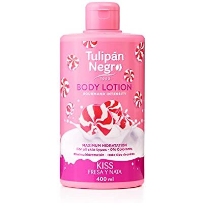 TULIPAN NEGRO Tulipan Black Strawberry Body Lotion en maximale vochtinbrengende crème, 400 ml TULIPAN NEGRO Tulipan Black Strawberry Body Lotion en maximale vochtinbrengende crème, 400 ml