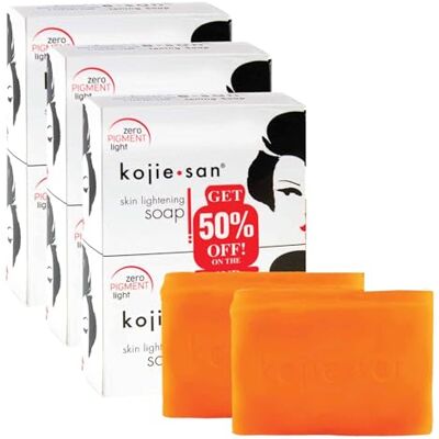 Kojie San : zeep die de huid lichter maakt, 135 g (6 stuks) Kojie San : zeep die de huid lichter maakt, 135 g (6 stuks)