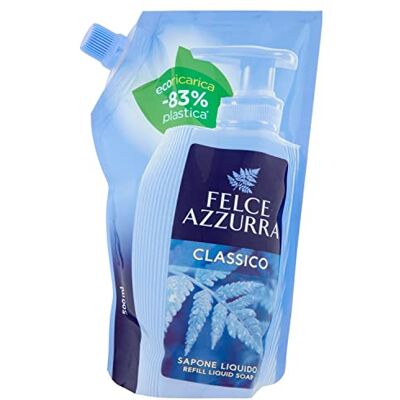 Felce Azzurra Ecoricarica Klassieke vloeibare zeep, 500 ml Felce Azzurra Ecoricarica Klassieke vloeibare zeep, 500 ml