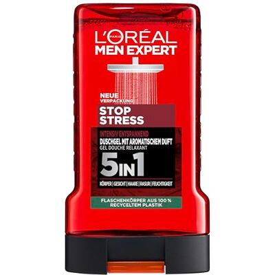 L'Oreal Paris Men Expert L'Oréal Men Expert douchegel en shampoo voor mannen, douchebad voor het reinigen van lichaam, haar en gezicht, lichaamsverzorging voor mannen voor langdurige frisheid met aromatische geur, L'Oreal Paris Men Expert L'Oréal Men Expert douchegel en shampoo voor mannen, douchebad voor het reinigen van lichaam, haar en gezicht, lichaamsverzorging voor mannen voor langdurige frisheid met aromatische geur,
