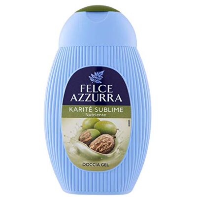Felce Azzurra Shea Douche Sublime, voedend 250 ml Vochtinbrengende reinigingsgel voor zachte huid, noten van patchoeli en rode vruchten, derm. Getest Felce Azzurra Shea Douche Sublime, voedend 250 ml Vochtinbrengende reinigingsgel voor zachte huid, noten van patchoeli en rode vruchten, derm. Getest