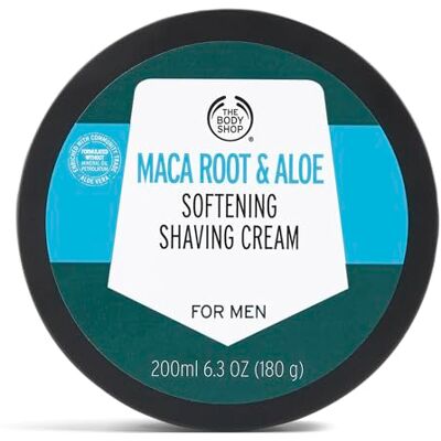 The Body Shop scheercrème met macawortel en aloë vera, wasverzachter, 200 ml The Body Shop scheercrème met macawortel en aloë vera, wasverzachter, 200 ml
