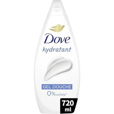 Dove Douchegel Vochtinbrengende Essentiële Reinigt en verzacht de huid Dermatologisch getest 0% sulfaat 720 ml Dove Douchegel Vochtinbrengende Essentiële Reinigt en verzacht de huid Dermatologisch getest 0% sulfaat 720 ml
