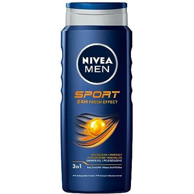 NIVEA Men Sport Ontspannende douchegel voor heren, 500 ml NIVEA Men Sport Ontspannende douchegel voor heren, 500 ml