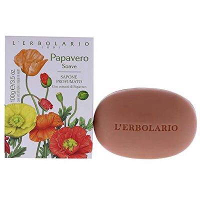L'Erbolario Papavero Soave Zeep, 100 g L'Erbolario Papavero Soave Zeep, 100 g