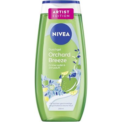 NIVEA Orchard Breeze Artist Edition Douchegel, pH-huidneutraal, met vitamine C & E, douchebad met fruitige appel- en citrusgeur (250 ml) NIVEA Orchard Breeze Artist Edition Douchegel, pH-huidneutraal, met vitamine C & E, douchebad met fruitige appel- en citrusgeur (250 ml)
