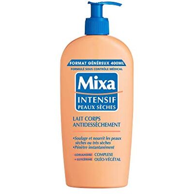 Mixa Intensieve droge huid, lichaamsmelk, anti-uitdroging, royaal formaat, 400 ml, 2 stuks Mixa Intensieve droge huid, lichaamsmelk, anti-uitdroging, royaal formaat, 400 ml, 2 stuks