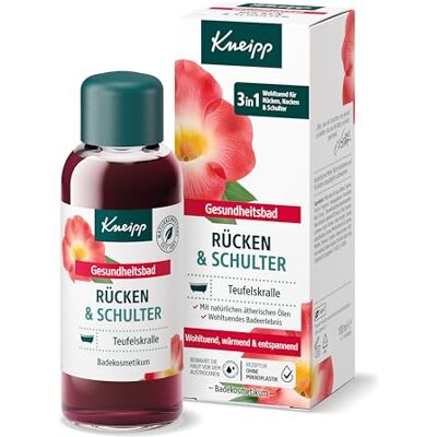 Kneipp Gezondheidsbad voor rug en schouders, met waardevol duivelsklauwextract, weldadig, warm, ontspannend, 100 ml Kneipp Gezondheidsbad voor rug en schouders, met waardevol duivelsklauwextract, weldadig, warm, ontspannend, 100 ml