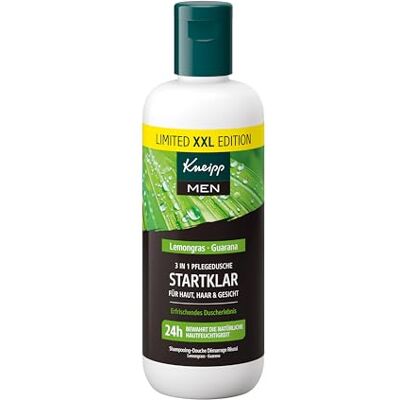 Kneipp 3-in-1 douchegel voor heren, XXL, citroengras en guarana, mannenverzorging met natuurlijke vaardigheden, 400 ml Kneipp 3-in-1 douchegel voor heren, XXL, citroengras en guarana, mannenverzorging met natuurlijke vaardigheden, 400 ml