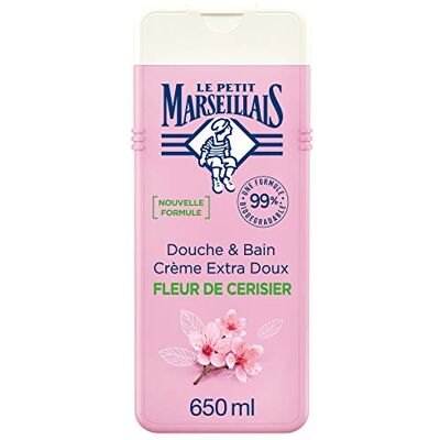 Le Petit Marseillais Douche en badcrème van , extra zacht, kersenbloesem, 650 ml Le Petit Marseillais Douche en badcrème van , extra zacht, kersenbloesem, 650 ml