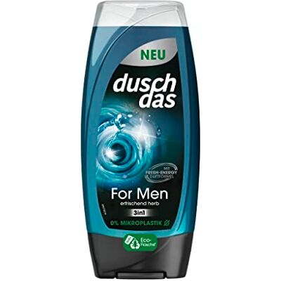 Duschdas For Men douchegel met geurformule Fresh Energy zorgt voor een verfrissende douche, 6 x 225 ml Duschdas For Men douchegel met geurformule Fresh Energy zorgt voor een verfrissende douche, 6 x 225 ml