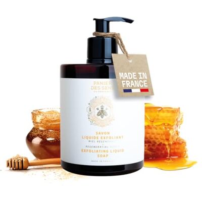 Panier des Sens Vloeibare Marseillezeep, honing, vloeibare handzeep, peeling en hydraterend, kokosolie, biologisch honingextract, 97% natuurlijke ingrediënten, handzeep gemaakt in Frankrijk, 500 ml Panier des Sens Vloeibare Marseillezeep, honing, vloeibare handzeep, peeling en hydraterend, kokosolie, biologisch honingextract, 97% natuurlijke ingrediënten, handzeep gemaakt in Frankrijk, 500 ml