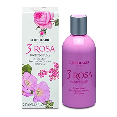 L'Erbolario 3 roze badschuim L'Erbolario 3 roze badschuim