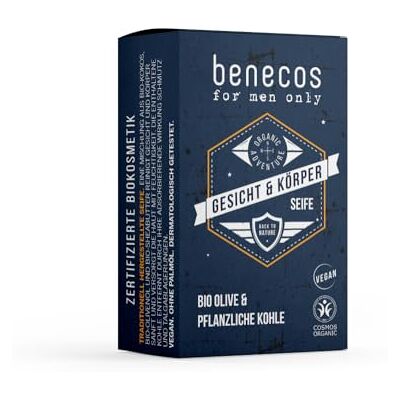 benecos SOLIDO Veganistische SABON voor heren, 75 g. benecos SOLIDO Veganistische SABON voor heren, 75 g.
