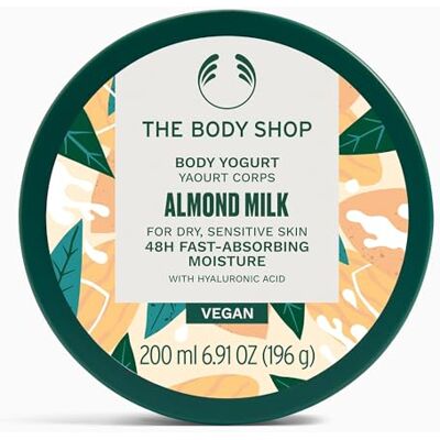 The Body Shop Lichaamsyoghurt met amandelmelk, 200 ml, voor droge en gevoelige huid, veganistisch The Body Shop Lichaamsyoghurt met amandelmelk, 200 ml, voor droge en gevoelige huid, veganistisch