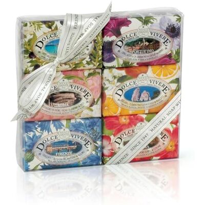 Nesti Dante Dolce Vivere zeepset, 6 stuks (6 x 150 g) Nesti Dante Dolce Vivere zeepset, 6 stuks (6 x 150 g)