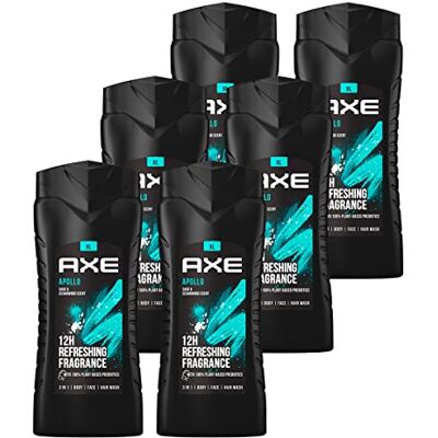 AXE Apollo Douchegel voor heren, 6 x 400 ml, 6 stuks AXE Apollo Douchegel voor heren, 6 x 400 ml, 6 stuks