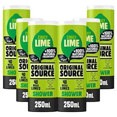ORIGINAL SOURCE Zingy Douchegel, limoen, 6 x 250 ml ORIGINAL SOURCE Zingy Douchegel, limoen, 6 x 250 ml