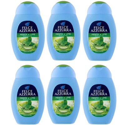 Felce Azzurra 6 x Varen Mintblauw en Verfrissende Lime Douchegel Douchegel 250 ml Felce Azzurra 6 x Varen Mintblauw en Verfrissende Lime Douchegel Douchegel 250 ml