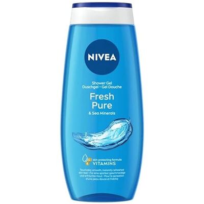 NIVEA Fresh Pure Douchegel voor dames/heren, 250 ml, 6 stuks NIVEA Fresh Pure Douchegel voor dames/heren, 250 ml, 6 stuks
