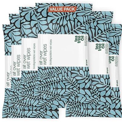 Australian Bodycare Vochtige gezichtsdoekjes 144 doekjes (6 verpakkingen) reiniger voor zweet, vuil en make-up verfrissend, hydraterend en verfrissend hygiëne onderweg Australian Bodycare Vochtige gezichtsdoekjes 144 doekjes (6 verpakkingen) reiniger voor zweet, vuil en make-up verfrissend, hydraterend en verfrissend hygiëne onderweg