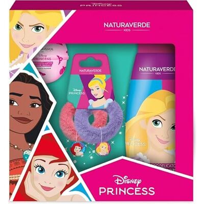 Naturaverde PRINCESS Princess Gift Set Scrunchies delicate shampoo 300 ml + Bath Bomb 100 g + haarelastiekjes elegante set voor lichaam en haar van peuters Naturaverde PRINCESS Princess Gift Set Scrunchies delicate shampoo 300 ml + Bath Bomb 100 g + haarelastiekjes elegante set voor lichaam en haar van peuters