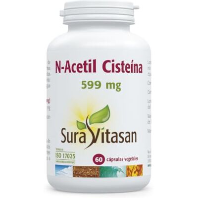 SURA VITASAN Suravitasan N-Acetil Cisteïne 60Cap. Regenererende handcrème, 60 capsules SURA VITASAN Suravitasan N-Acetil Cisteïne 60Cap. Regenererende handcrème, 60 capsules